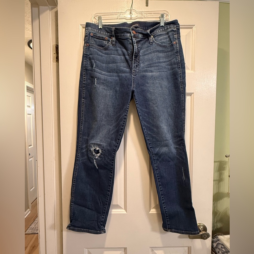 J. Crew Vintage Straight Distressed Jeans